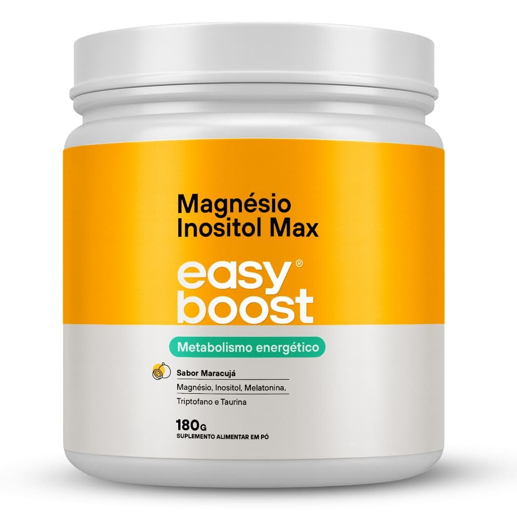 Magnésio Inositol Max em Pó Easy Boost + Triptofano e Melatonina | 180g  | Maracujá