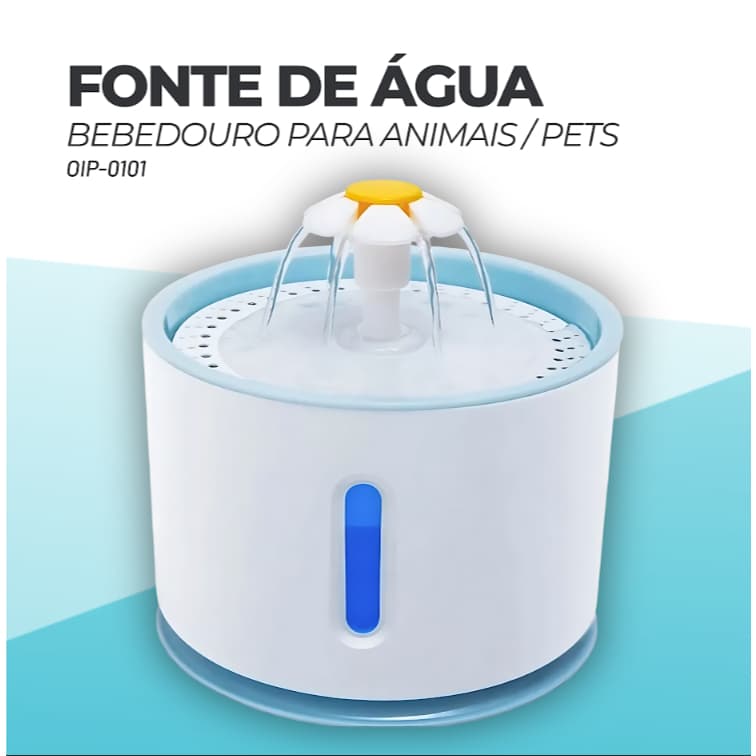 Fonte Automática Para Cães E Gatos 2200ml Com Filtro PURIFICADOR DE ÁGUA
