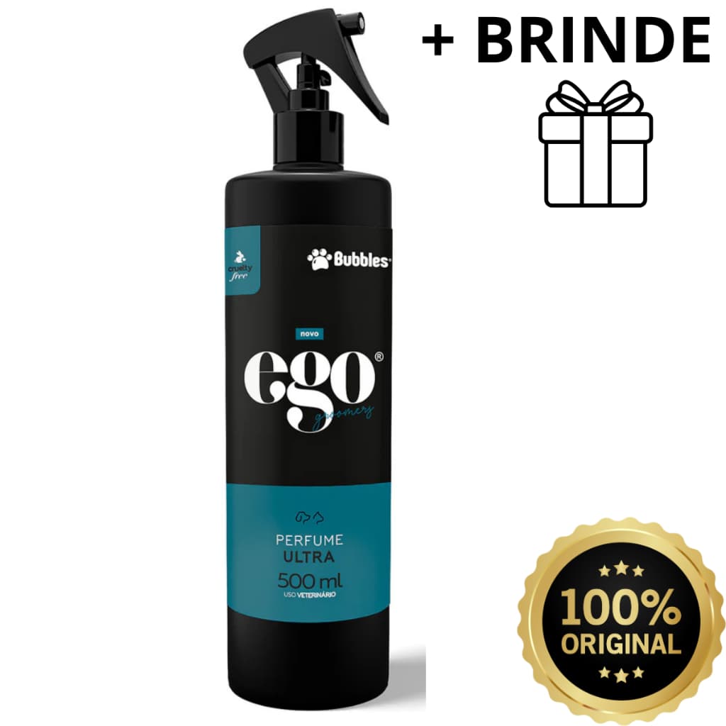 Perfume Pet Ultra Pro Ego 500ml Bubbles Pet Banho Cães Gatos