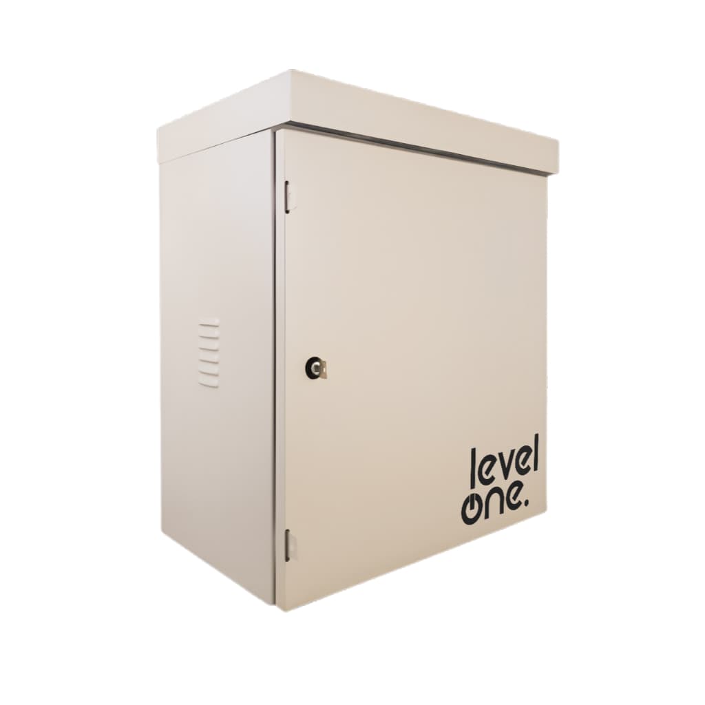 Rack Outdoor 12U x 350mm Especial Com Filtro de Ar - Proteção IP66 Gabinete Telecom Externo