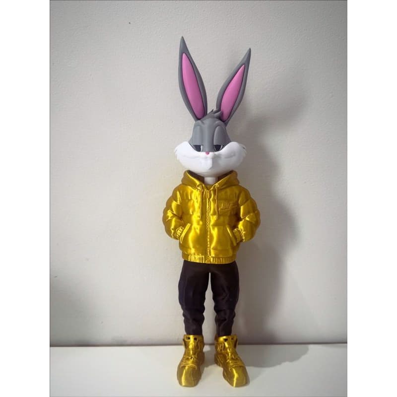 Boneco pernalonga Urbano / Looney Tunes/ Desenho/filme Colecionável 35cm – Estilo Street Wear | Impressão 3D PLA Premium