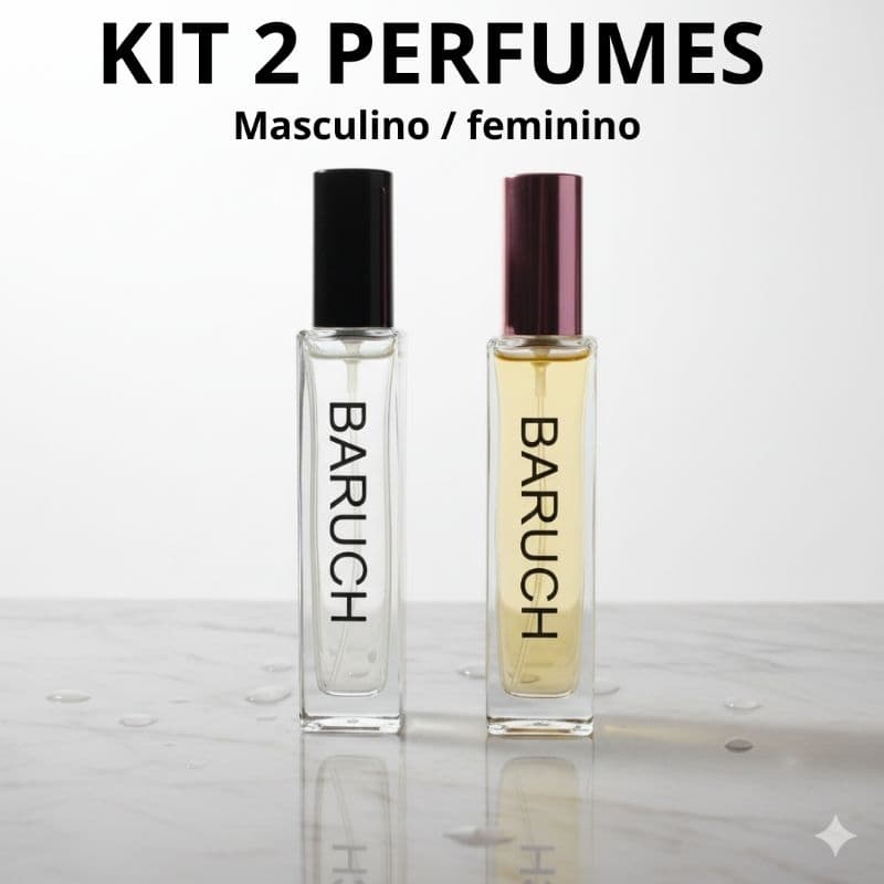 Kit 2 perfumes masculino e feminino 50 ml