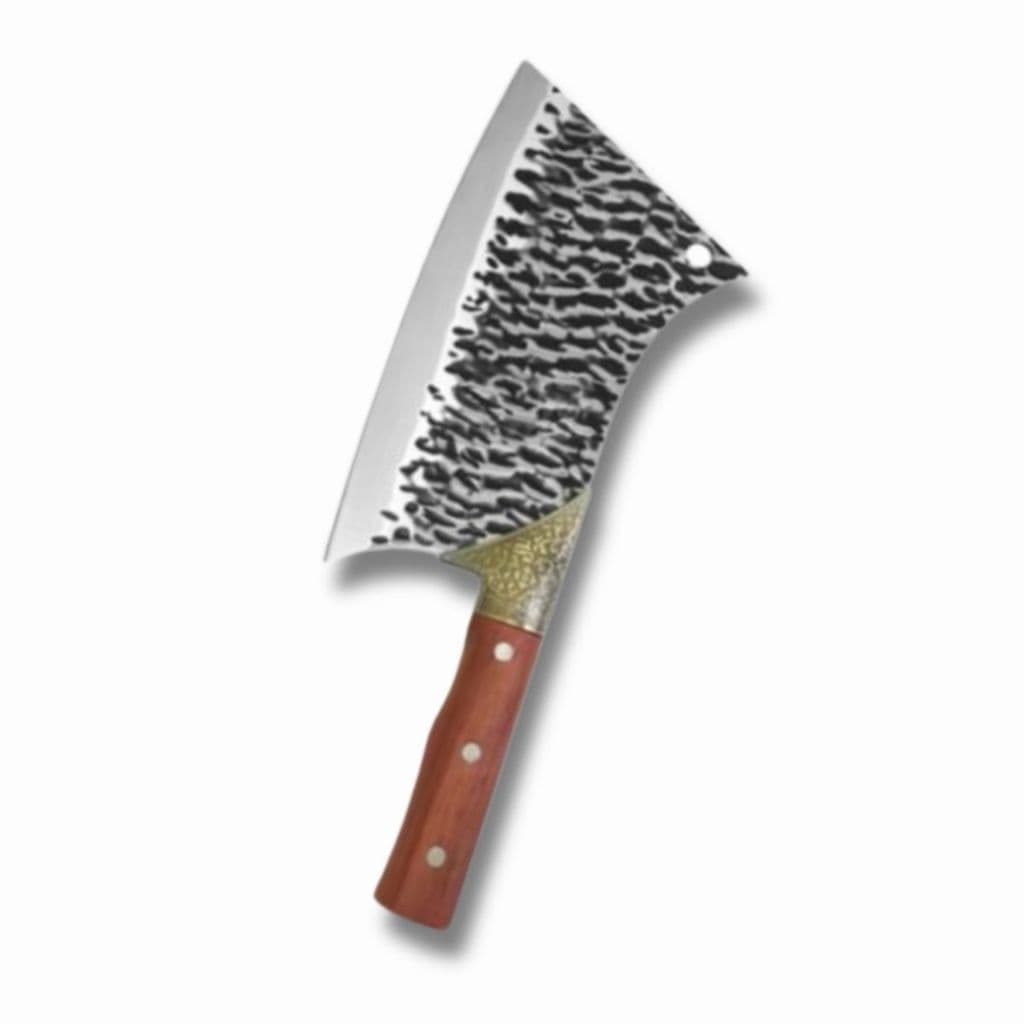 Machado Cutelo Churrasco 9 Ou 10 Com Cabo De Madeira E Lamina De Aço Inox Envio Imediato