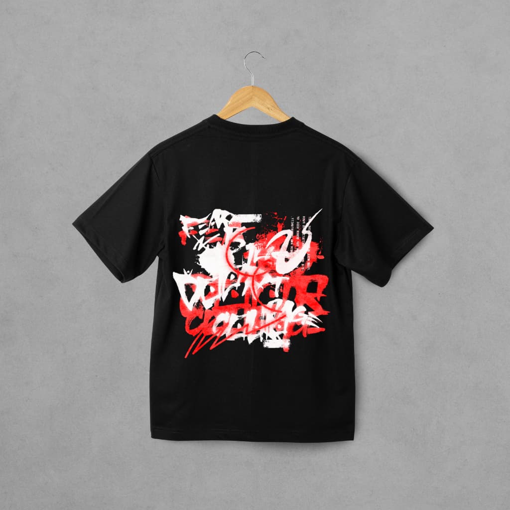 Camiseta Oversized Streetwear Unissex Experimental Estilo de Rua Largo Academia 100% Algodão