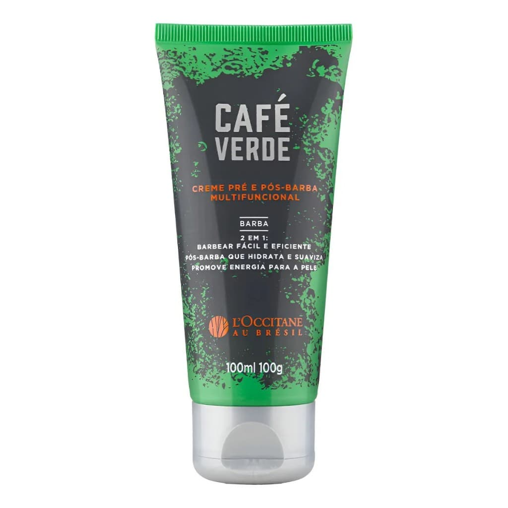 L'Occitane Creme Pré e Pós-Barba Multifuncional Café Verde 100ml