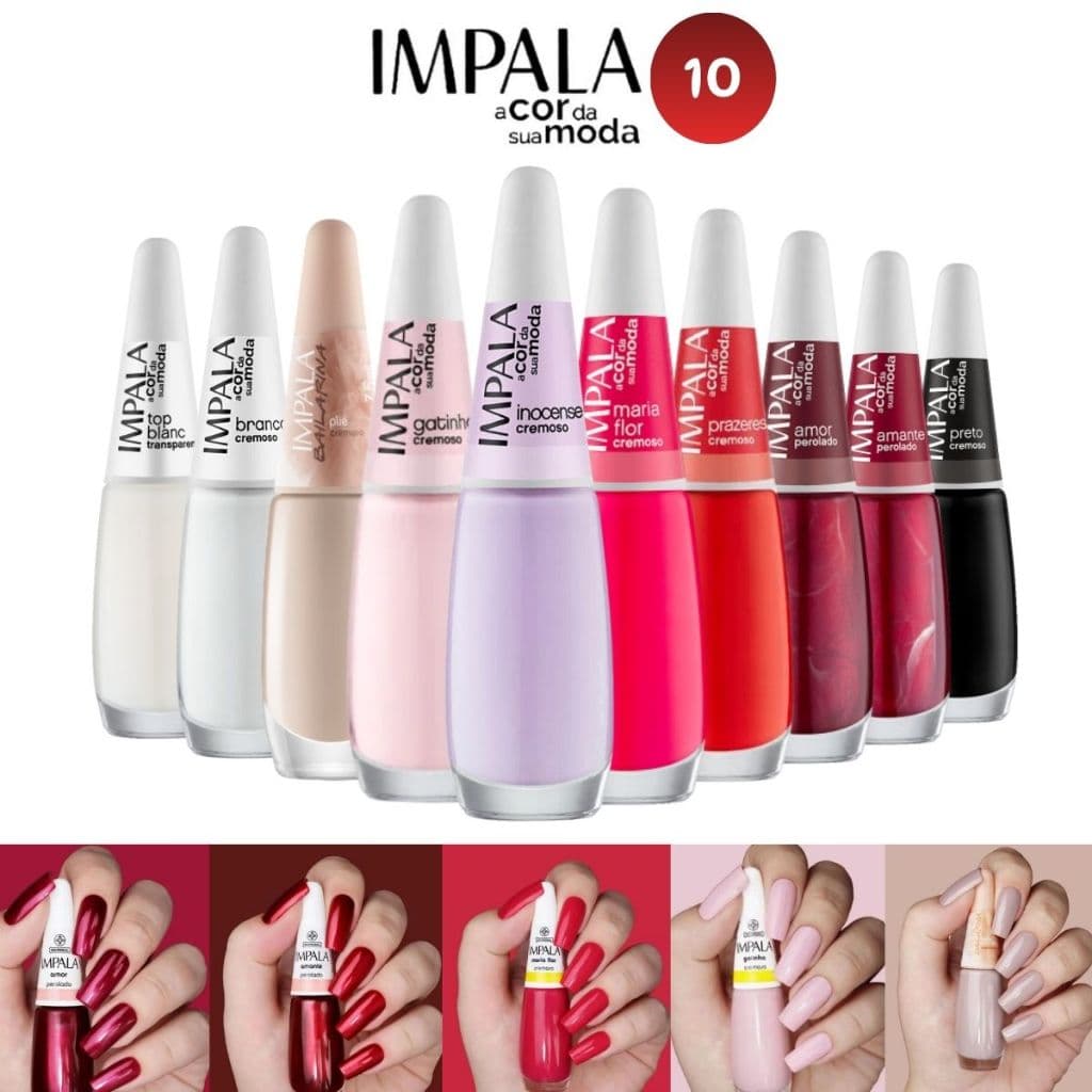 IMPALA: Kit com 10 Esmaltes Queridinhos