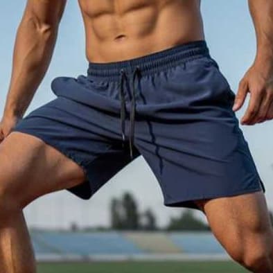 Shorts Tactel Masculino Liso Ideal Para Academia/Caminhada P/M/G/GG