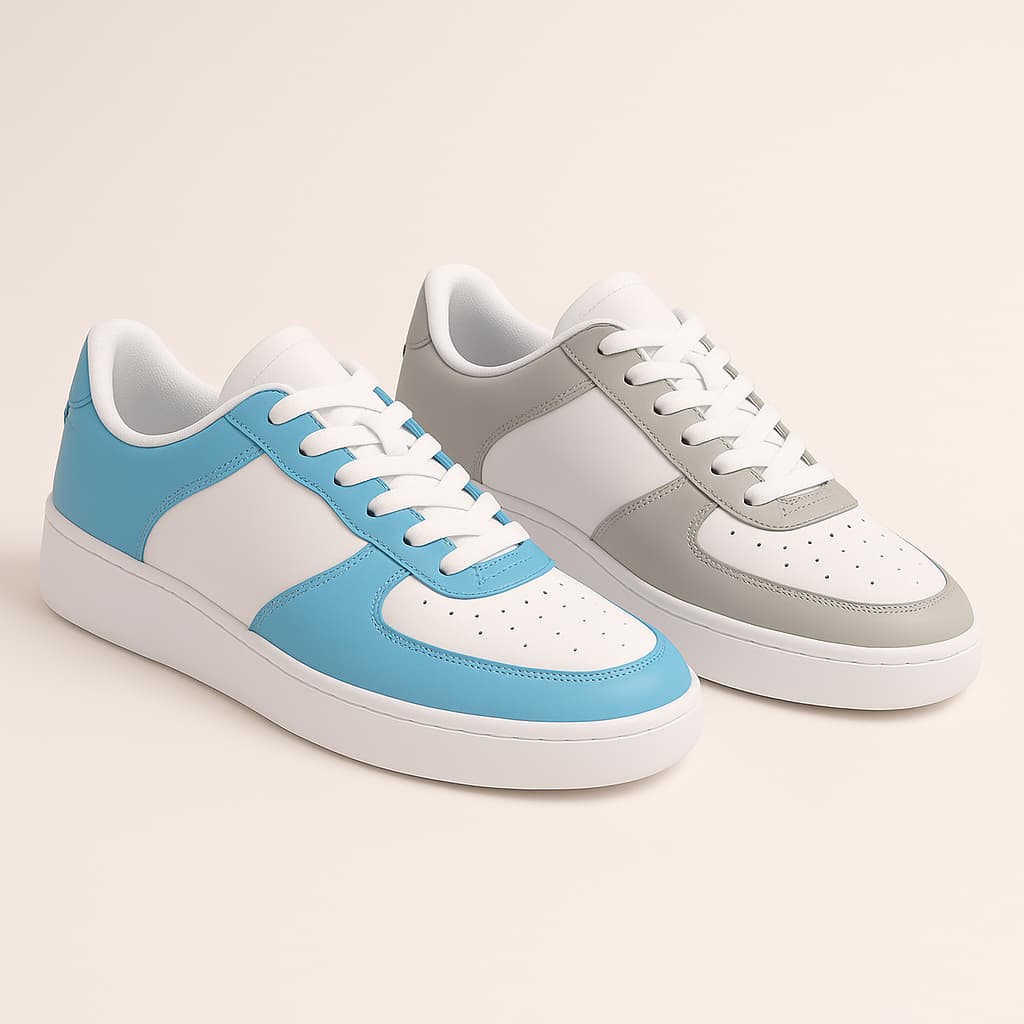 Kit 2 Pares Tênis Masculino Casual Solado Antiderrapante Minimalista - Promoção Envio Imediato