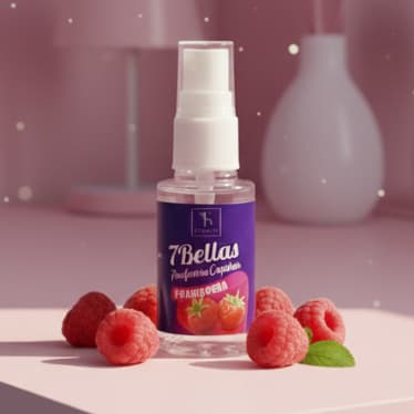 Perfume para Cabelo Framboesa Docinha 7 Bellaas 30ml -Ts Beauty Cosméticos