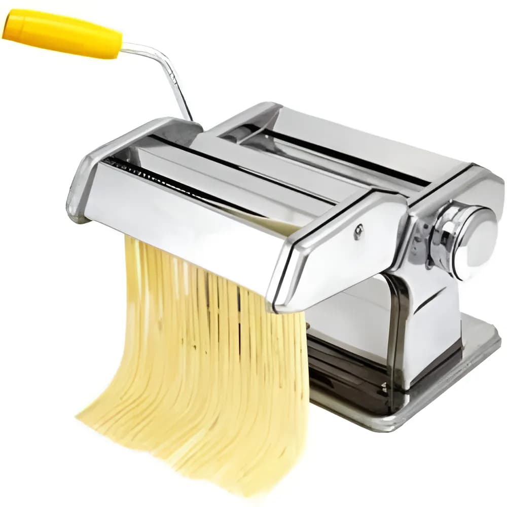 Máquina Para Macarrão E Massas Aço Inox Com Manivela