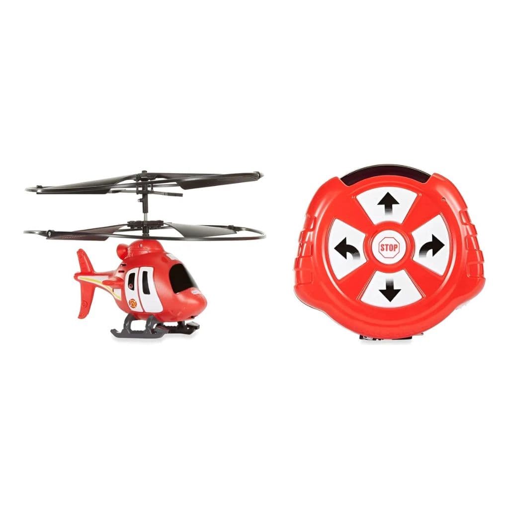 Meu Primeiro Helicóptero Radio Controle Luzes Led - Vermelho
