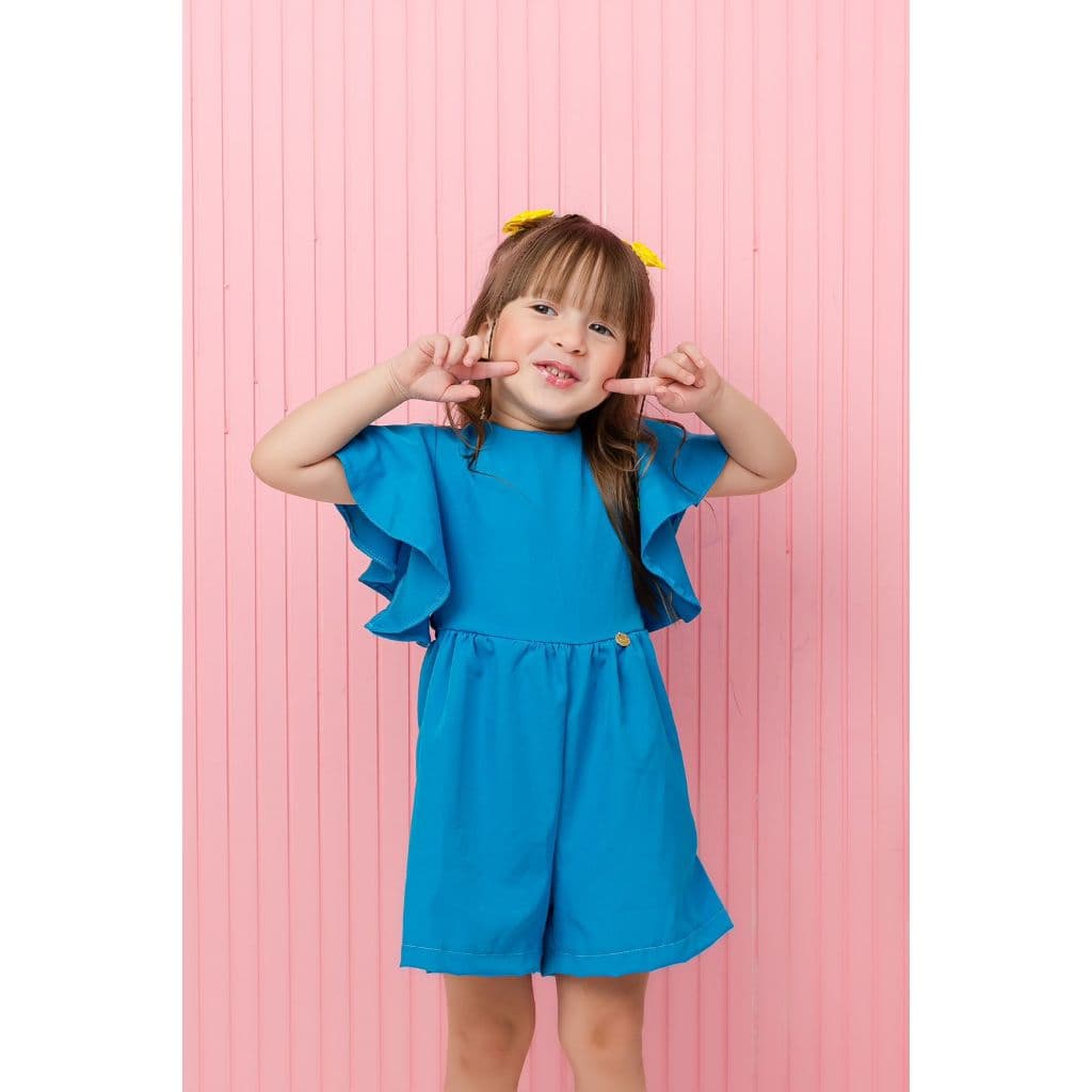 Macaquinho macacão infantil menina moda casual blogueira mini diva short criança menina