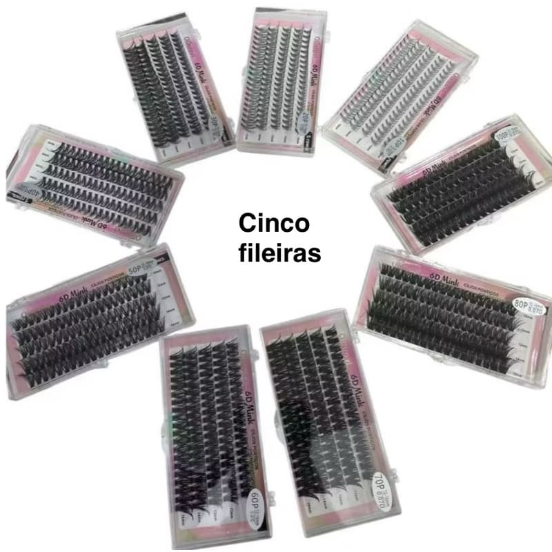 Kit 10 Cilios Tufinho 5 Fundos olinrovi mix 10-16MM