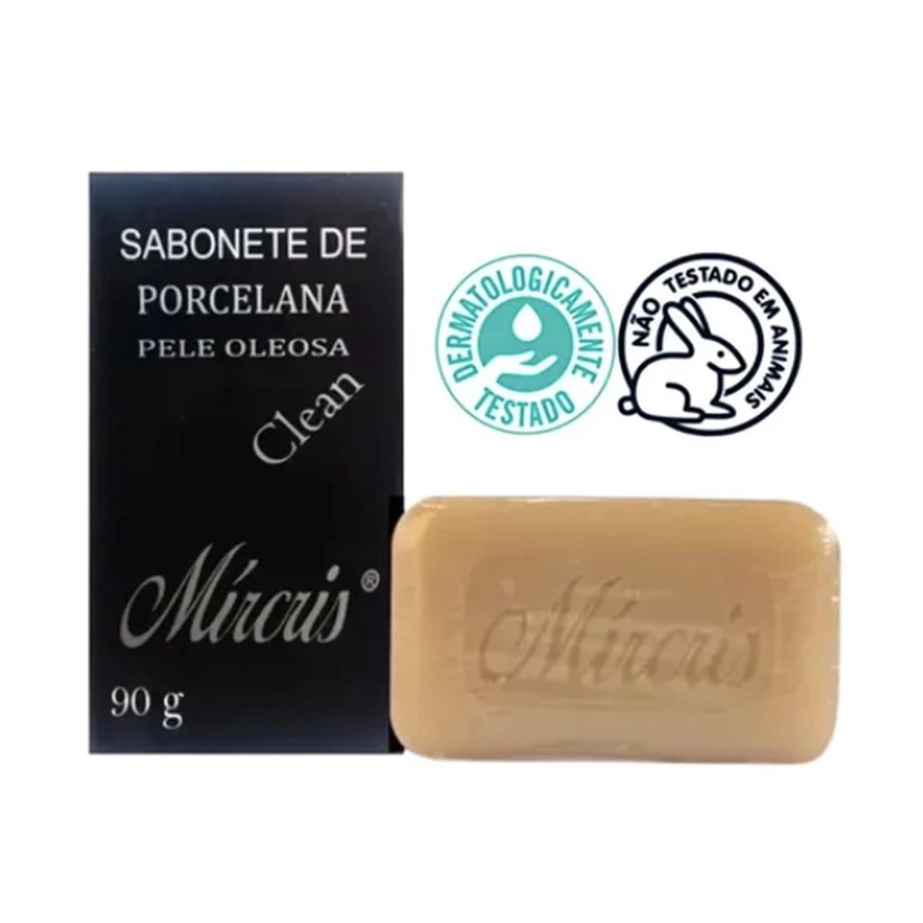 1x Sabonete De Porcelana Facial Pele Oleosa Clean Mírcris 90g