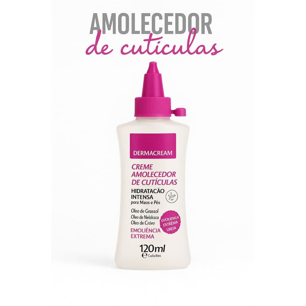 Amolecedor de Cutículas Profissional Dermacream – Com Ureia e Óleo de Cravo 120ml