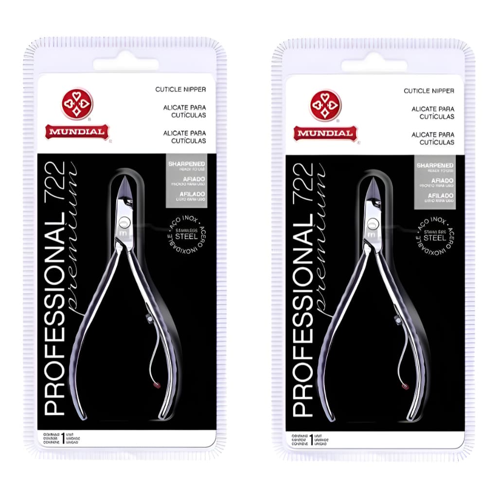 Kit 2 Alicates Mundial 722 Profissional – Aço Inox Premium, Original e Super Afiado