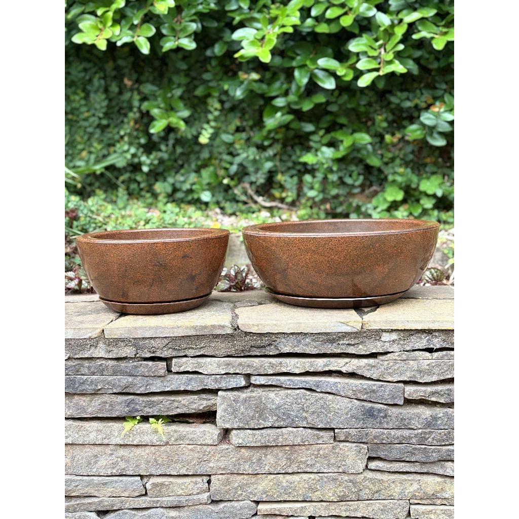 Vaso para Planta e Flor Vaso Bacia de Polietileno com Prato - Decorativo, Jardim, Sala e Canteiro