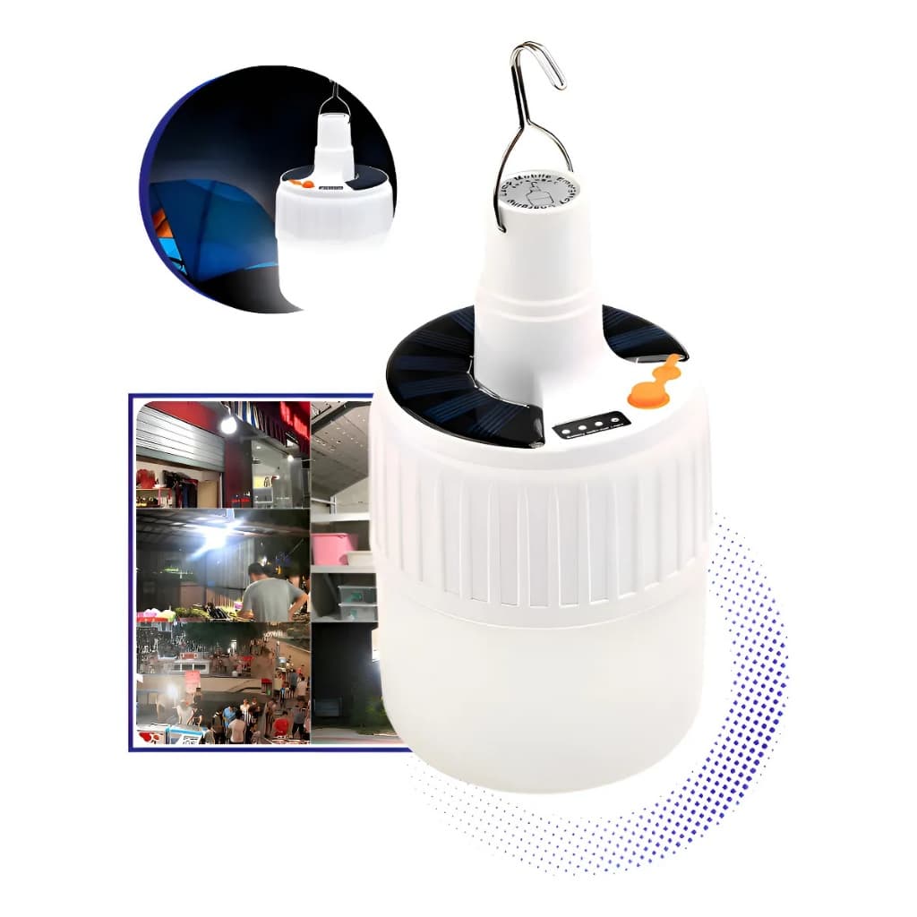 Lampião Led Recarregável Lâmpada Acampamento/Iluminação