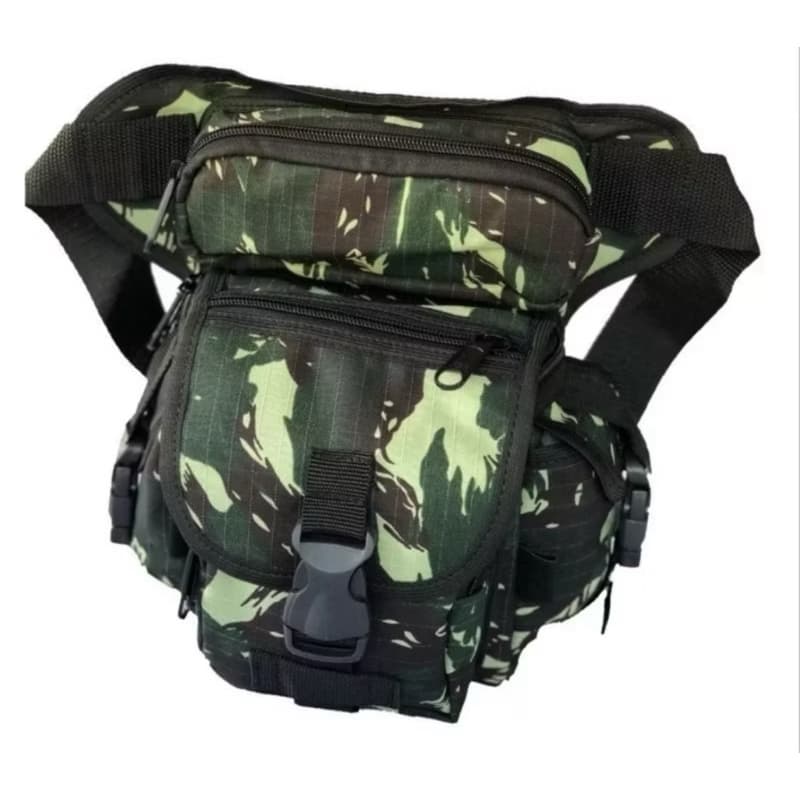 Pochete Bornal Com 7 Bolsos Cinto De Cintura E Perna