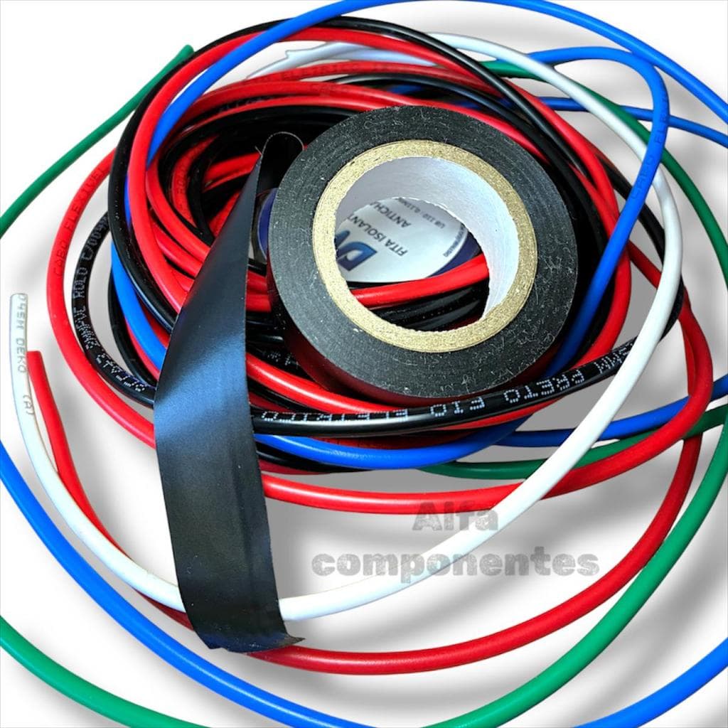 Kit 5 Fita Isolante Anti-chamas com 10 Metros cada fita