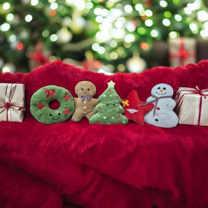 Pelúcia Bordada Especial de Natal | Avulsa ou Kit com 5 | Presente