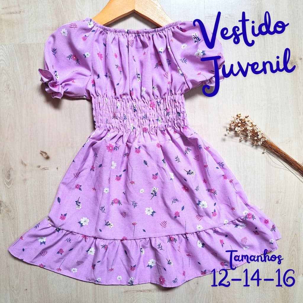 Vestido JUVENIL Ciganinha Verão Fresquinho Não Amassa