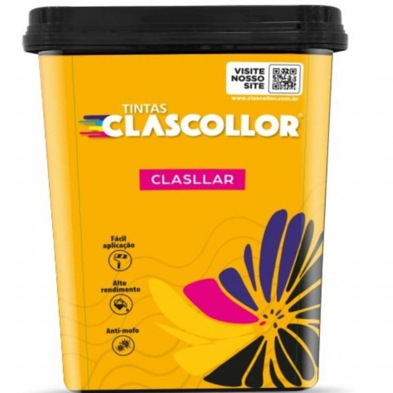 Tinta Acrílica Economica Parede lata 18 KG Clascollor