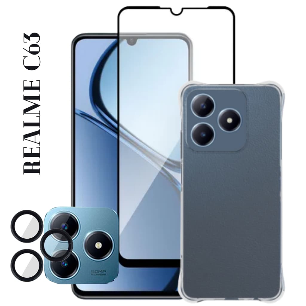 Película Cerâmica PREMIUM Para Realme C63 4G - Câmera Individual - Capinha