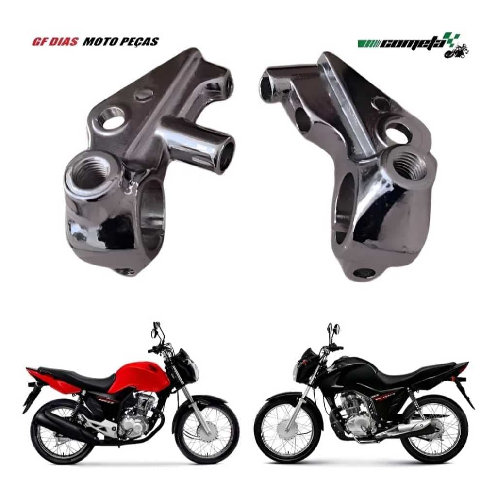 Kit Par Manicotos Cromados ORIGINAL COMETA  Freio e Embreagem HONDA CG TITAN FAN Start 125 150 160