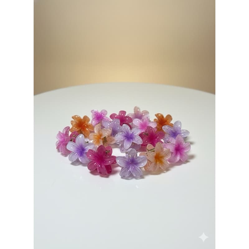 Mini Grampos/piranha de Cabelo Flor Kit c/ 3 De Praia Barretes kit Prender hair