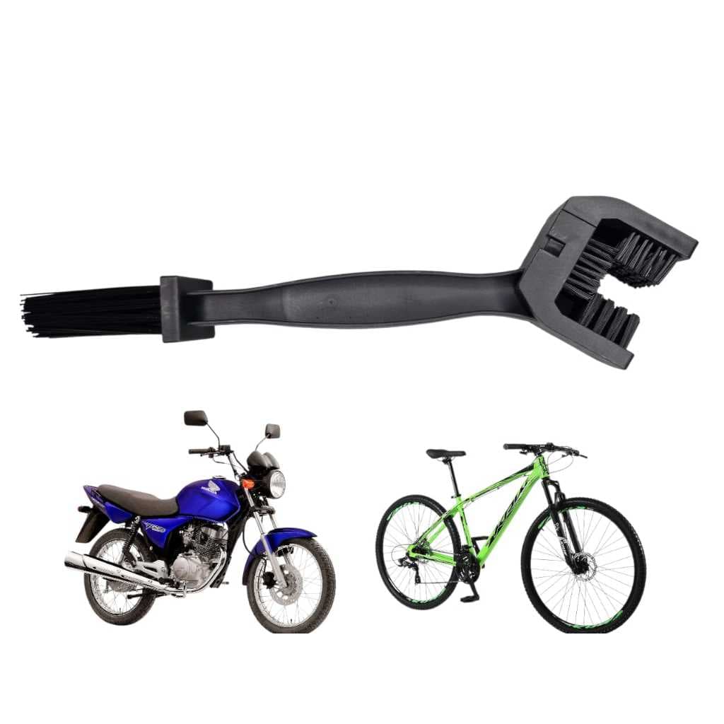 Escovinha para Limpar Corrente P/ Moto Bicicleta Universal.
