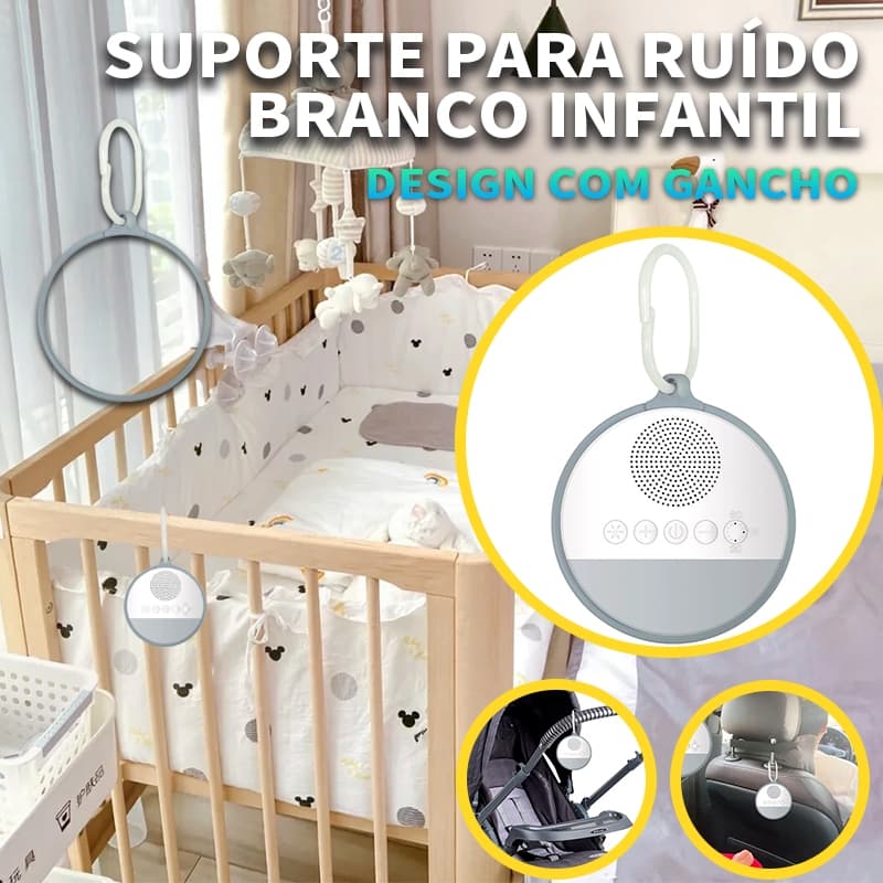 SUPORTE PARA RUiDOBRANCO INFANTIL DESIGN COM GANCHO Anel de gancho para máquina de ruído branco para bebê