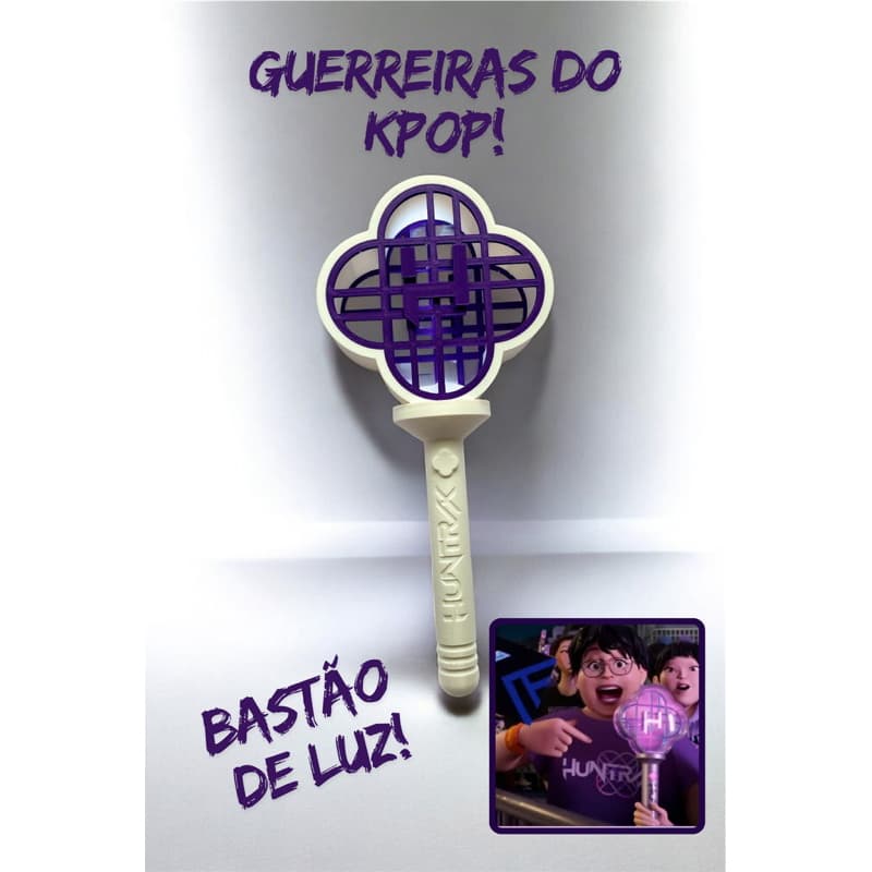 Bastão de luz guerreiras do kpop | huntrix | Caçadoras