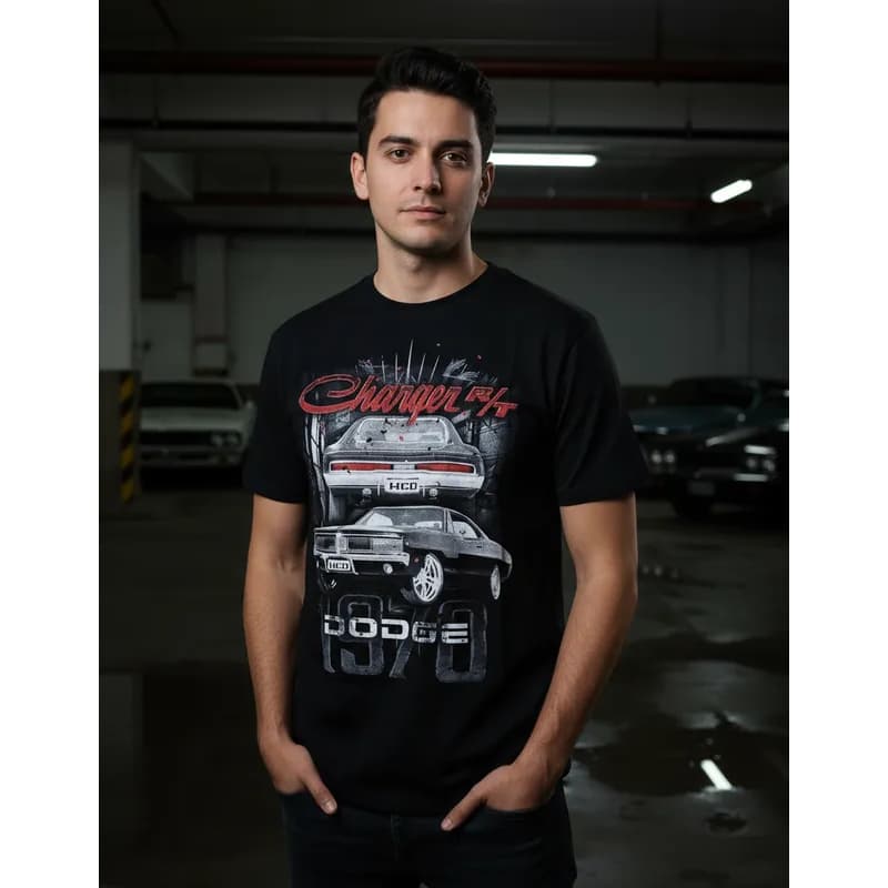 Camiseta Dodge Charger R/T 1969 Toretto Velozes Furiosos Blusa Carro Antigo HCD473