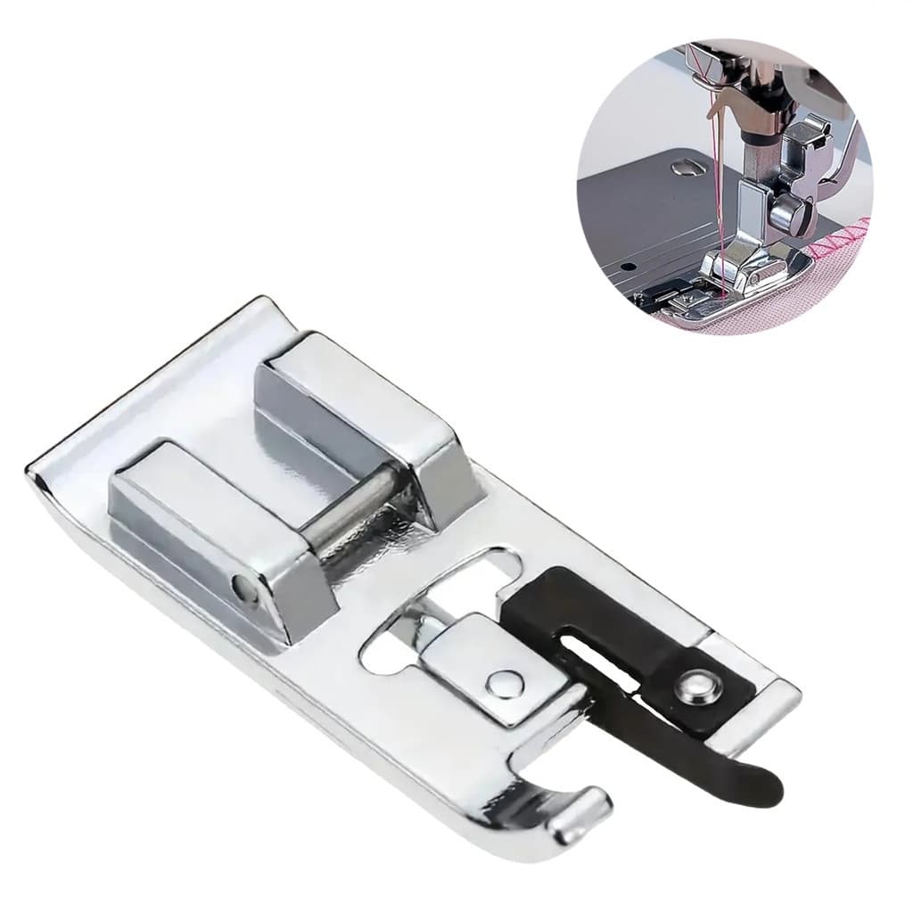 Calcador Sapata Pezinho Acabamento Overlock Chulear Ponto Para Máquina Costura Doméstica Patchwork