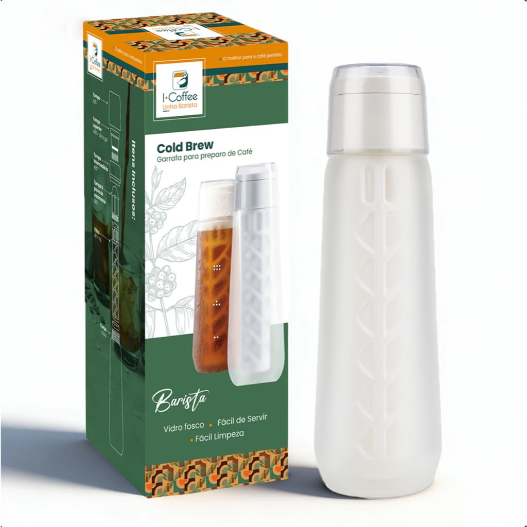 iCoffee Cafeteira Cold Brew Vidro Café Gelado Original