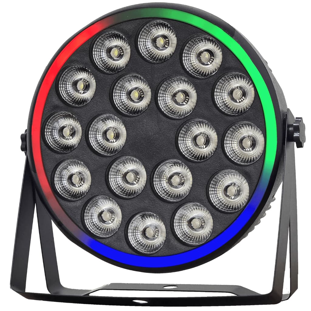 Canhao Parled 18 Leds 12w Rgbw Quadriled 4IN1 Borda Led