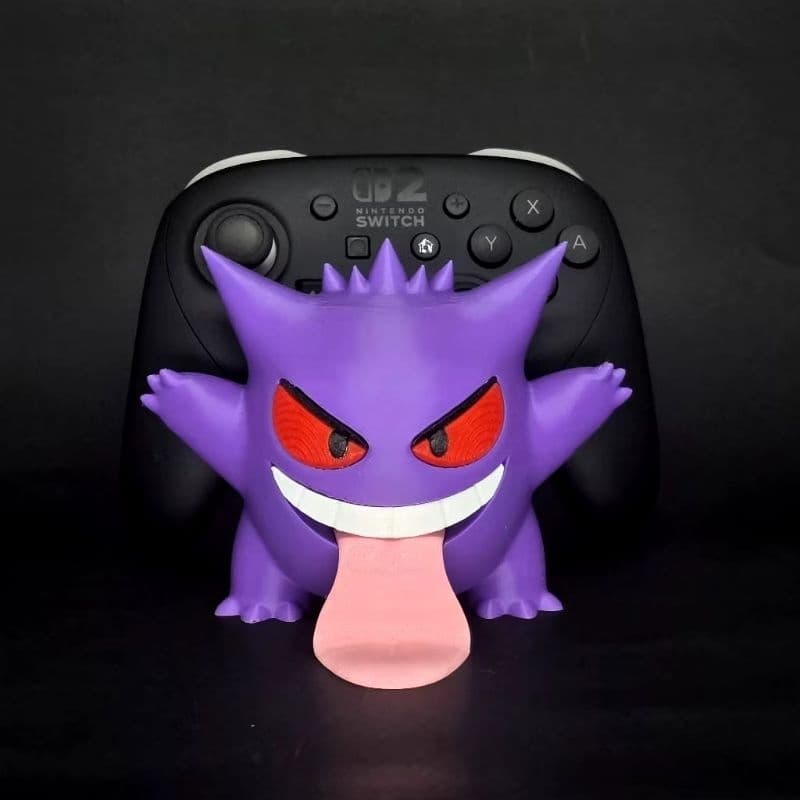 Suporte para Controle Gengar –Para Switch, Xbox, PlayStation | Decoração Geek | Pokemon