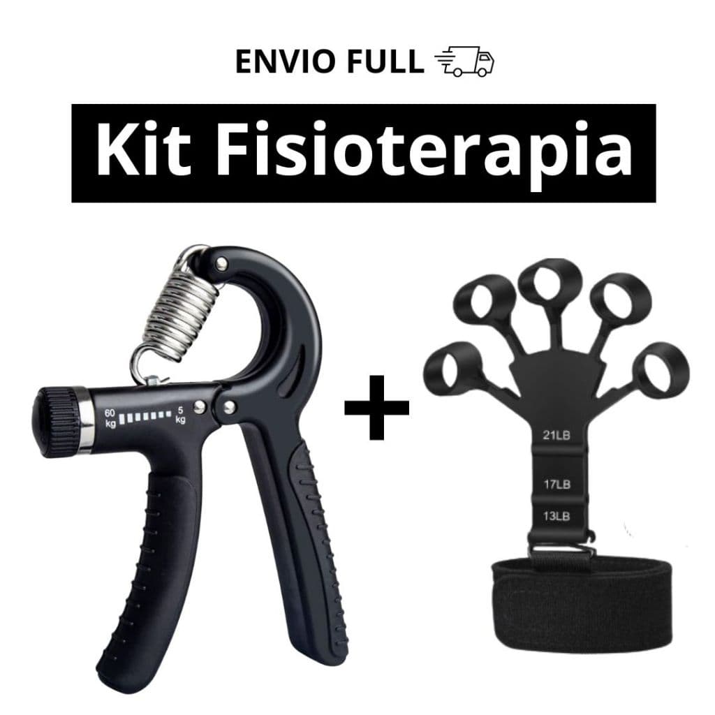 Hand Grip + Flexor de Punho 60kg Ajustável Exercício para Mãos Fisioterapia
