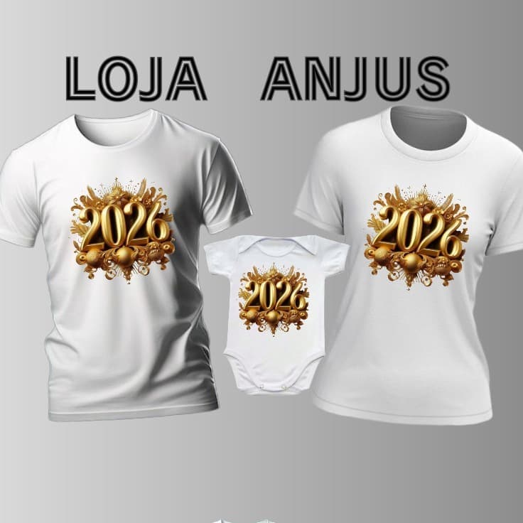 KIT personalizado 3 PEÇA 2026 FAMILIA INFANTIL AO PLUS CORRA E GARANTA A SUA !!VEM 2026!!