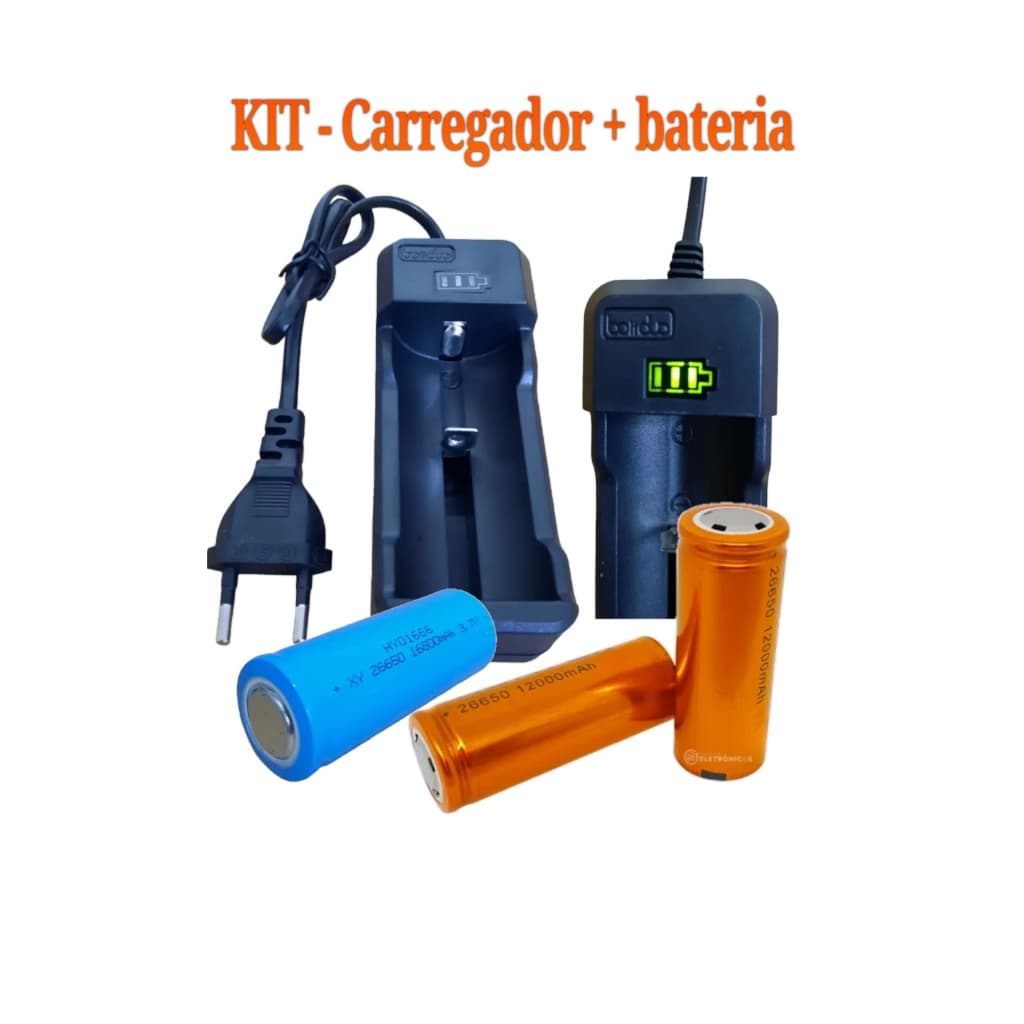 KIT- Carregador + 26650