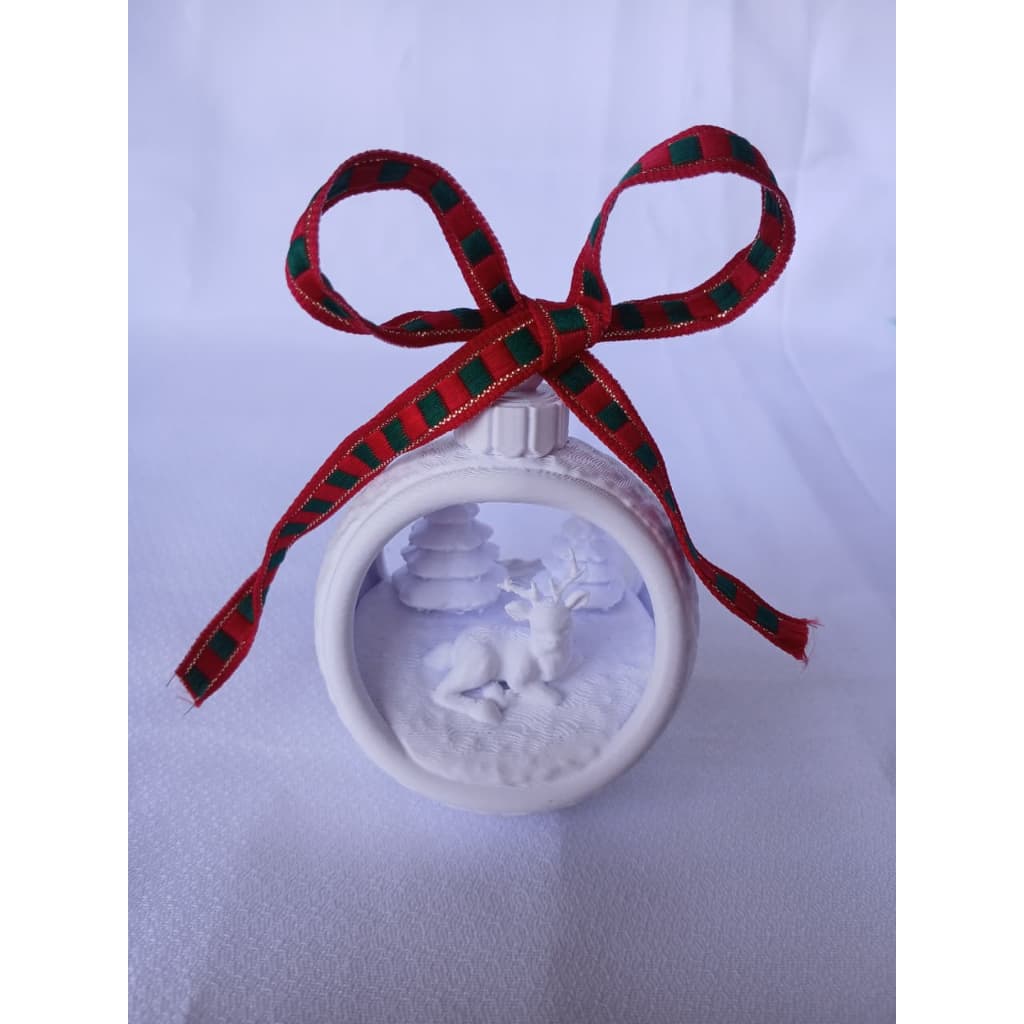 Bola para arvore de natal dourada em 3D/Lembrancinha de natal/presépio de natal/bola com presepio