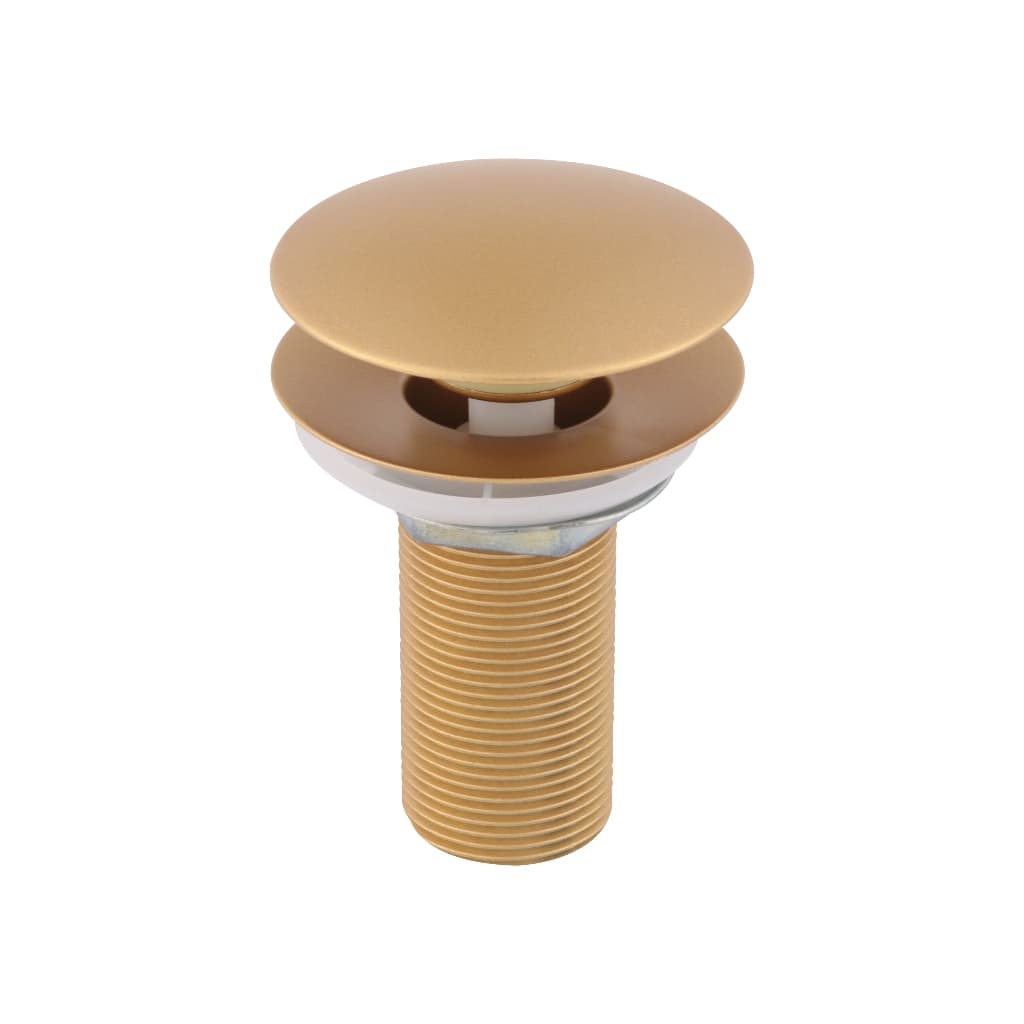 Válvula Click Para Pia De Banheiro Em Inox Dourado Fosco 7/8