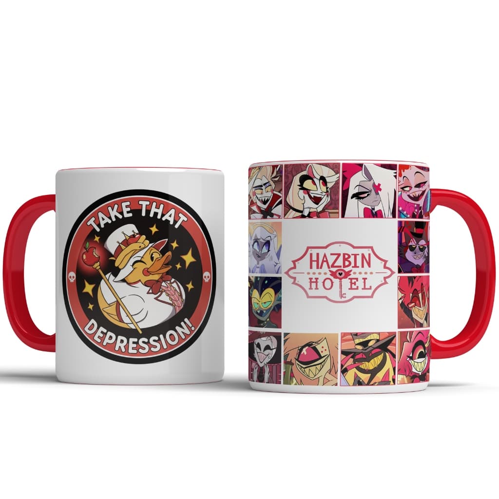 Caneca Hazbin Hotel - Lucifer - Take That Depression