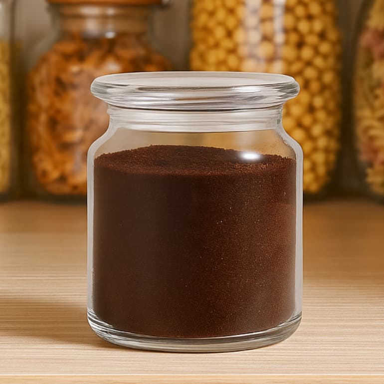 Pote de Vidro 960ml com Tampa de Vidro Ruvolo – Armazenamento Hermético de Alimentos Mantimentos