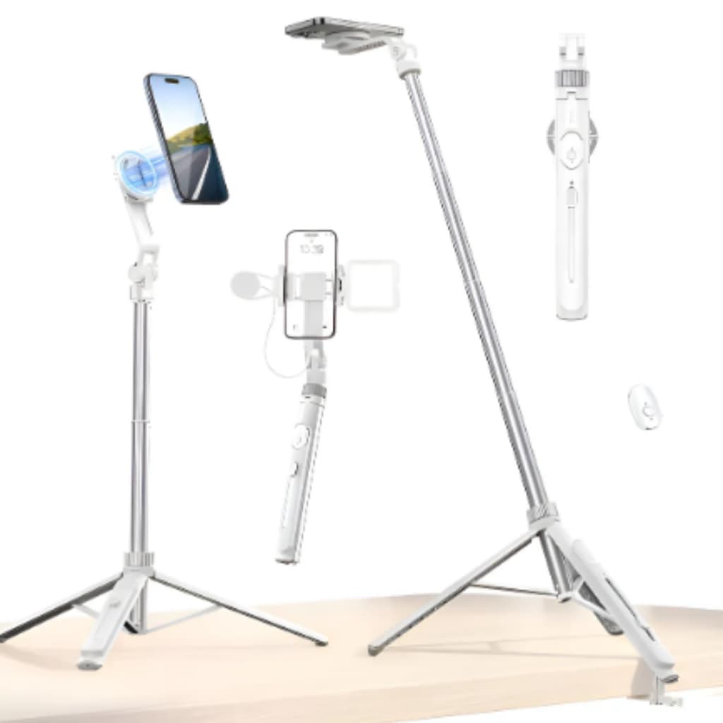 Ulanzi TT88 Tripé Magnético Multiuso – Selfie, Vídeo e Overhead – Envio 24h