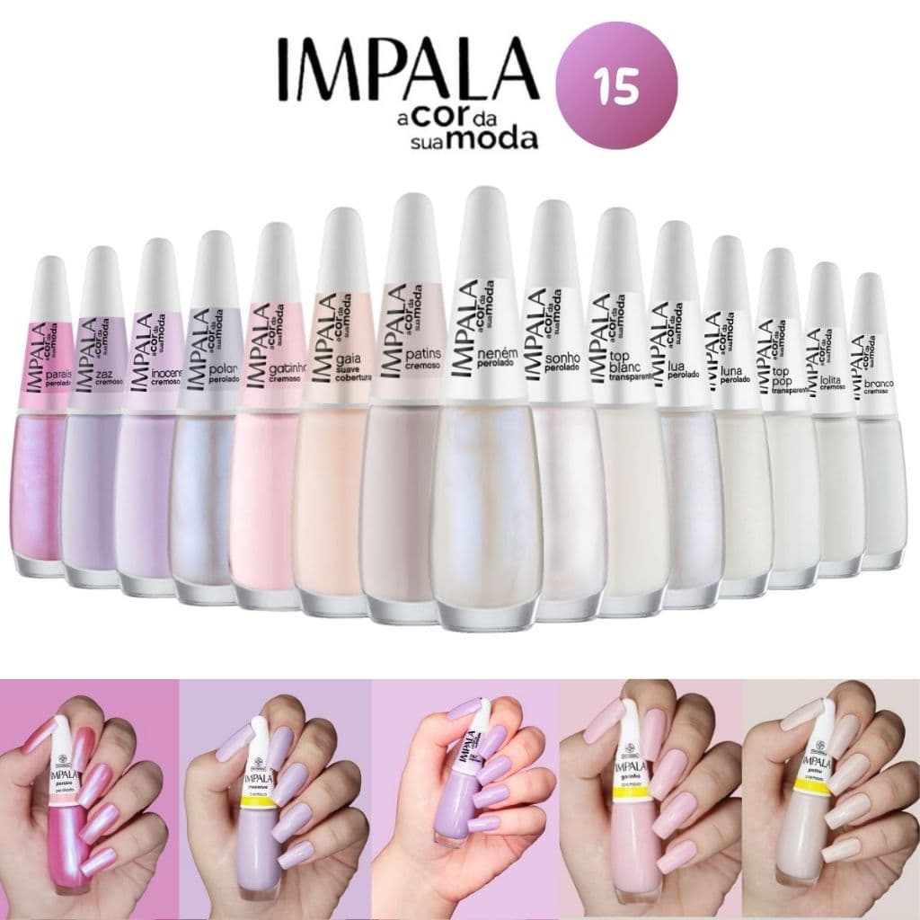 KIT  ESMALTES IMPALA ATACADO TONS CLAROS COMPLETO