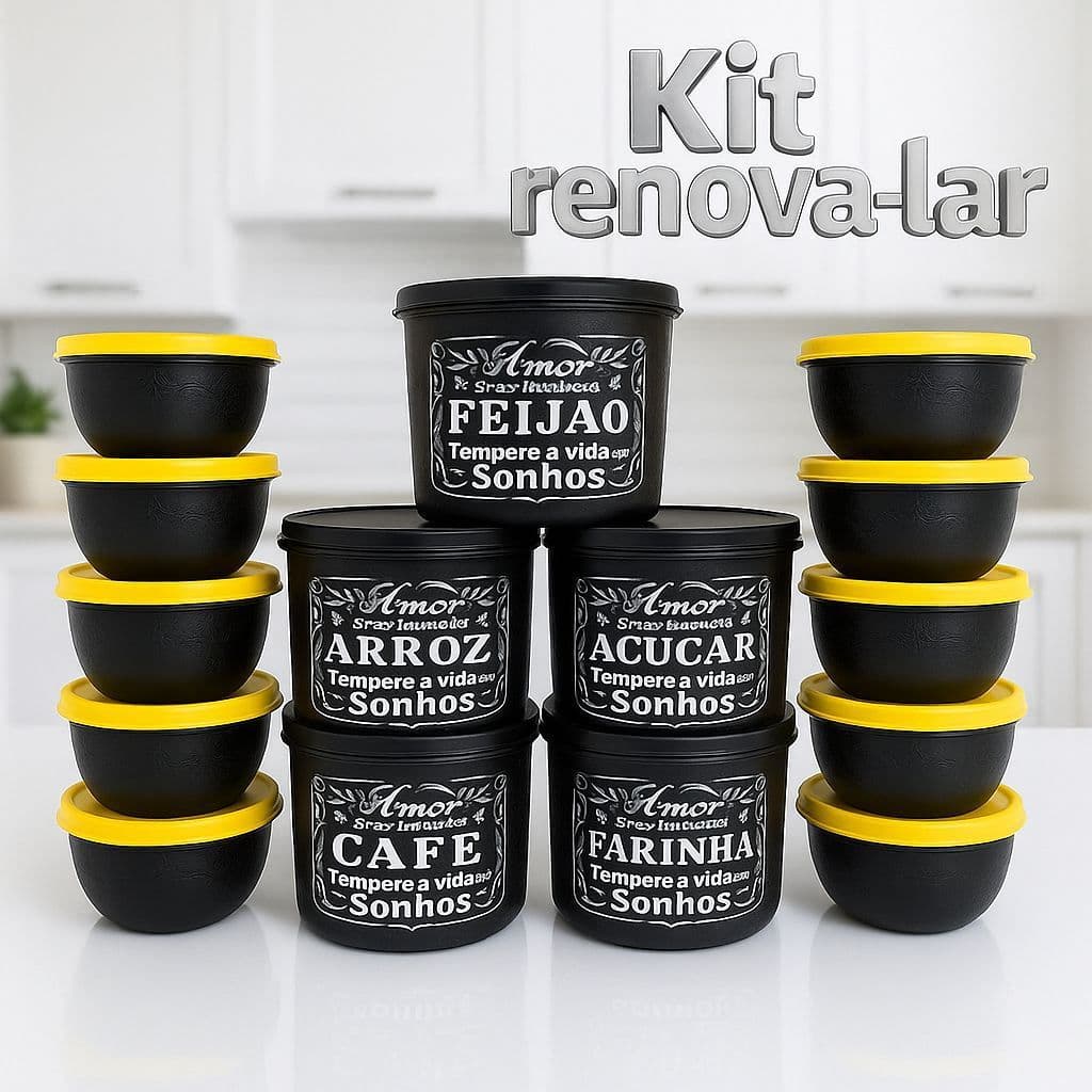 JOGO DE MANTIMENTO 5 PEÇAS 2L + BOWL 600ML RESISTENTE E HERMETICO