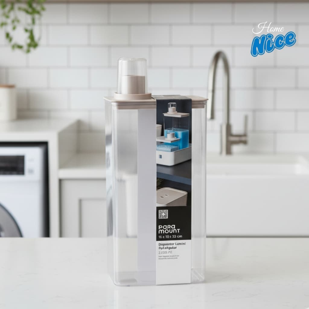 Dispenser Para Lavanderia/ Cozinha Lumini Retangular 2.600 ml – Creme