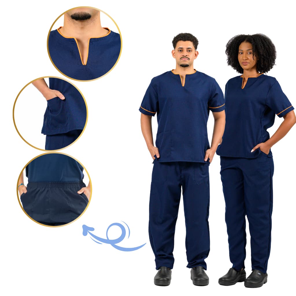 Conjunto Uniforme Unissex Tecido Oxford Limpeza, Serviços Gerais, Trabalho Profissional com Bolso